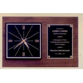 American Walnut Quartz Clock w/ Engraving Plate (12"x18")